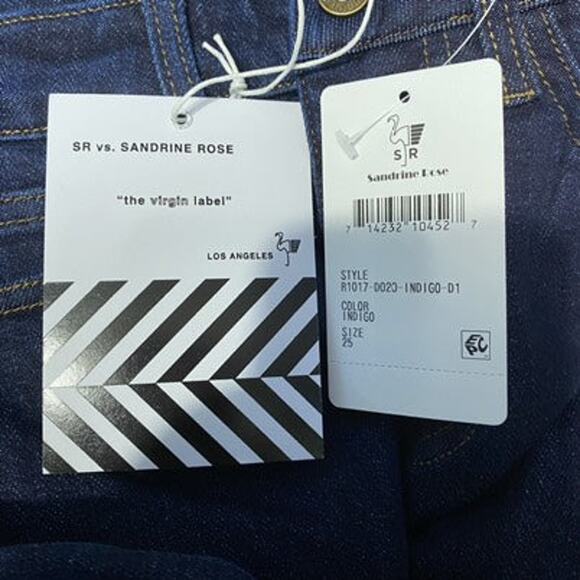 Sandrine Rose Free People Womens Jeans Size 25 Indigo Blue Super Flare - Picture 6 of 7